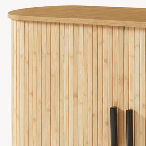 Armoire d'appoint Tvedestrand 100 x 40 x 80 cm naturel / noir [en.casa]