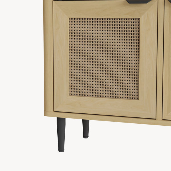 Commode Lukhomso 85 x 75 x 30 cm effet chêne [en.casa]