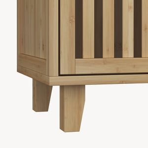 Armoire d'appoint Sirgerg 77 x 72 x 33 cm bambou naturel [en.casa] 