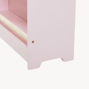 Étagère à livres pour enfants Virer 78 x 60 x 18 cm rose [en.casa]