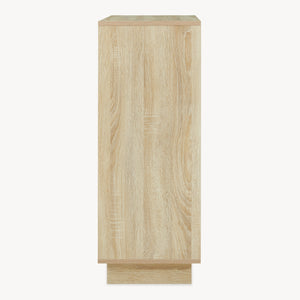 Armoire basse Kenta 90 x 60 x 35 cm effet chêne sonoma blanc [en.casa]