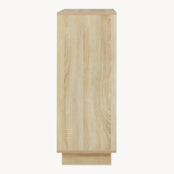 Armoire basse Kenta 90 x 60 x 35 cm effet chêne sonoma blanc [en.casa]