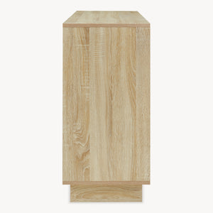 Commode Kenta 100 x 35 x 72 cm effet chêne sonoma blanc [en.casa]