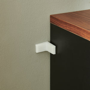 Porte-papier toiletteTrond 77 x 18 x 18 cm noir effet noyer [en.casa]