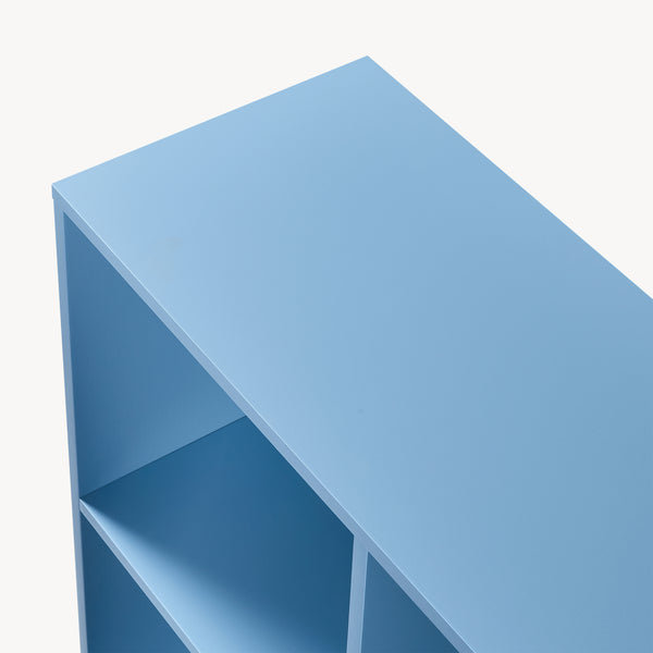 Bibliothèque Colwyn 120 x 80 x 30 cm bleu noir [en.casa]