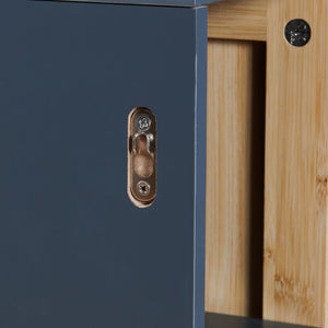 Armoire murale Svanes 60x30x20 cm Gris foncé/Nature [en.casa]