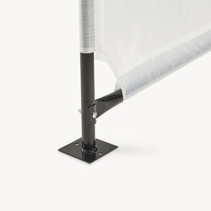 Tente d'extérieur pour chiens Valevali 122 x 122 x 90 cm noir / blanc [en.casa]