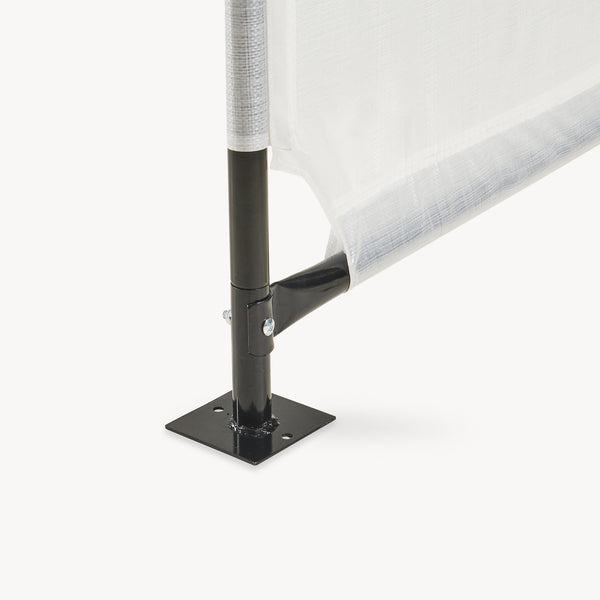 Tente d'extérieur pour chiens Valevali 122 x 122 x 90 cm noir / blanc [en.casa]