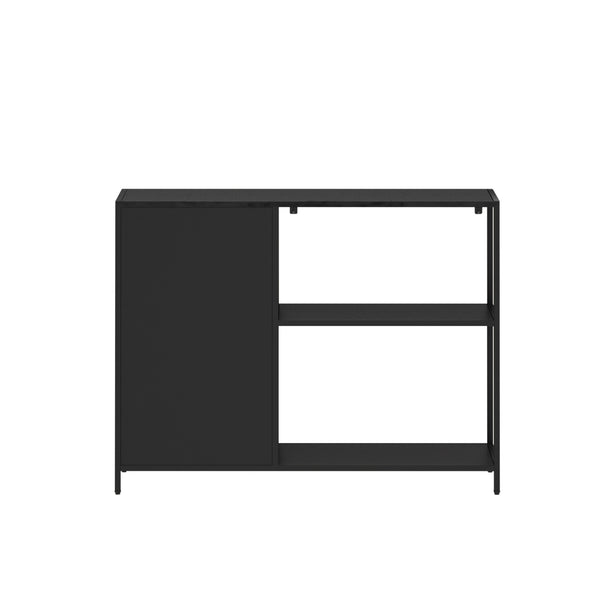 Étagère armoire Viitasaari métal noir [en.casa]