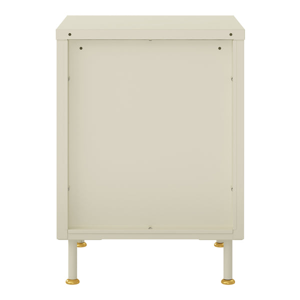 Armoire d'appoint Lindau 56 x 40 x 40 cm blanc crème [en.casa]