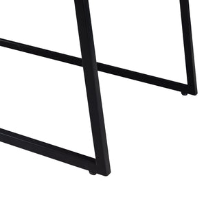 Table d'appoint Hyllestad lot de 2 Noir/effet béton [en.casa]