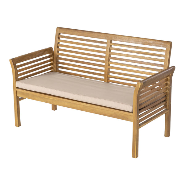 Ensemble de mobilier de jardin Candela 4 pièces Bois d'acacia Couleur bois [casa.pro]