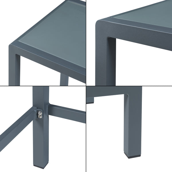 Ensemble de bar Avise 3 pièces Aluminium [casa.pro]