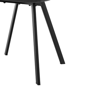 Chaise de salle à manger Lexnitz lot de 4 Pieds de chaise carrés Gris foncé [en.casa]