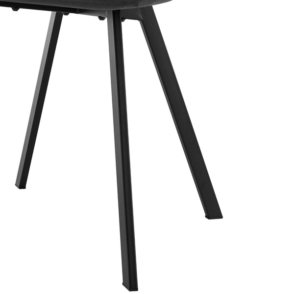 Chaise de salle à manger Lexnitz lot de 4 Pieds de chaise carrés Gris foncé [en.casa]