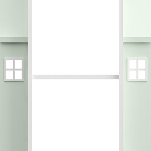 Drehbares Kinderregal Vipsali 108x40x40 cm Mintgrün/Weiß [en.casa]