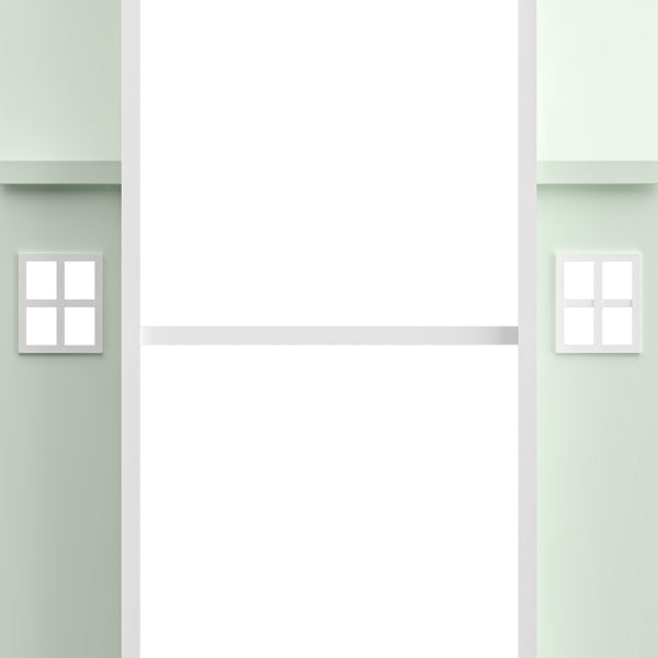 Drehbares Kinderregal Vipsali 108x40x40 cm Mintgrün/Weiß [en.casa]