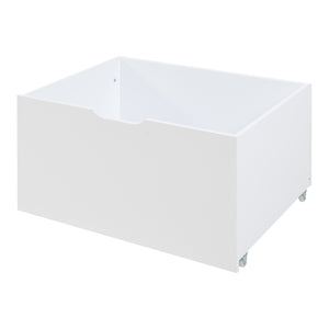 Lit maison Surnadal 90x200 cm Bois de pin Blanc/Nature [en.casa]