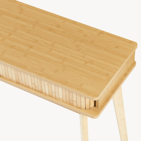 Table console Tysvær 110 x 40 x 78 cm bambou [en.casa]