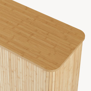 Meuble d’appoint Nordkapp 100 x 40 x 80 cm bambou naturel [en.casa]
