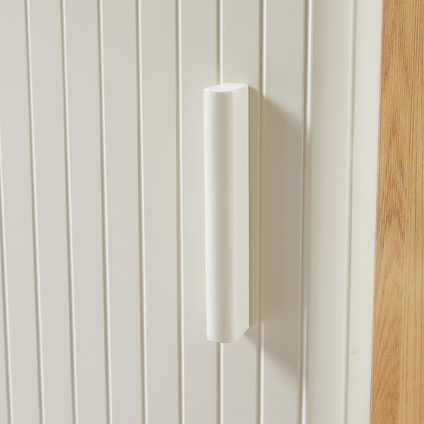 Table de chevet Ferrersp avec porte 50x40x40 cm aspect chêne/sable [en.casa]