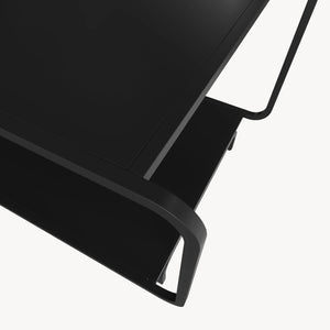 Table basse Færder 115x50x45 cm Acier Noir [en.casa]