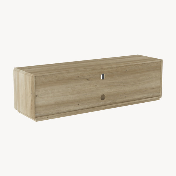 Meuble TV Trömi 150 x 40 x 43 cm effet chêne gris [en.casa]
