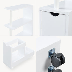 Étagère de salle de bain Fadeskimma 113 x 19 x 45 cm blanc [en.casa]