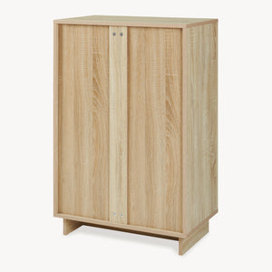 Armoire basse Kenta 90 x 60 x 35 cm effet chêne sonoma blanc [en.casa]