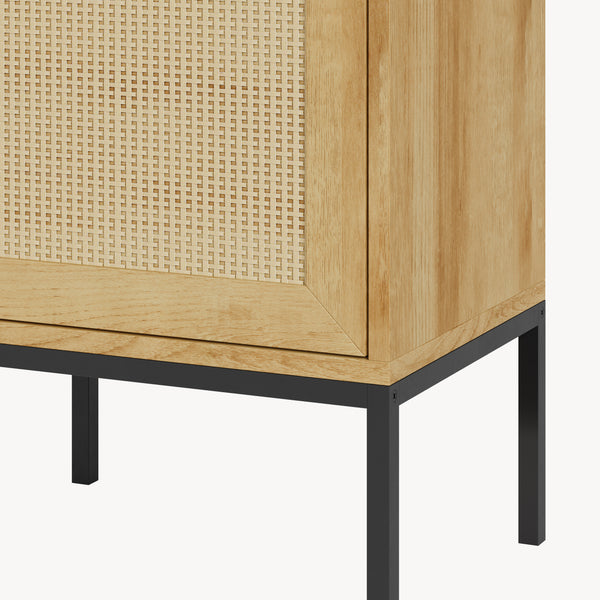 Armoire de salle de bain Marhasa 92 x 40 x 30 cm effet chêne / noir [en.casa]