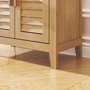 Meuble d’appoint Rirg bambou 92 x 50 x 25 cm naturel [en.casa]
