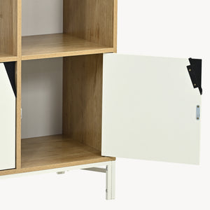 Buffet Kerrköndam 94 x 76 x 40 cm effet chêne blanc [en.casa]