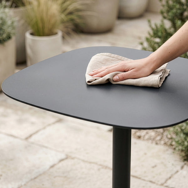 Table d'appoint d'extérieur Foggia 43x40x40 cm Acier Anthracite [casa.pro]