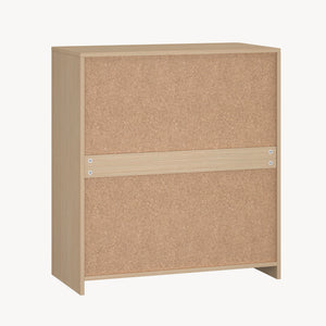 Armoire d'appoint Takranmaa 88x79x39 cm aspect chêne [en.casa]