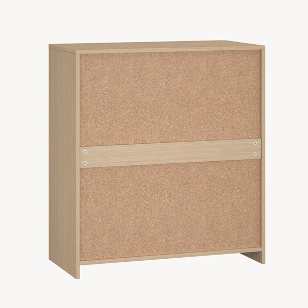 Armoire d'appoint Takranmaa 88x79x39 cm aspect chêne [en.casa]