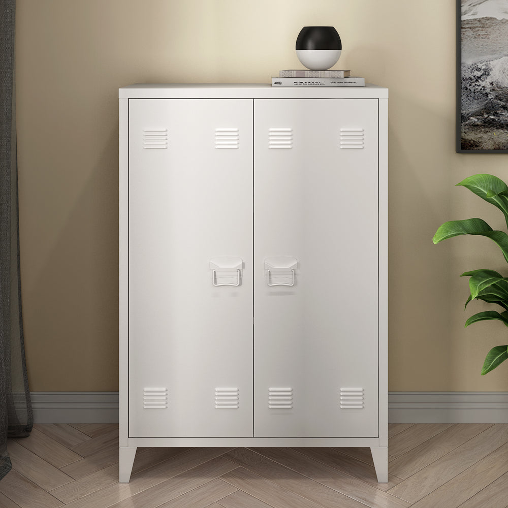 Armoire métallique Oripää - 110x75x33cm - Blanc