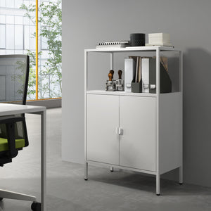 Armoire à dossiers Hailuoto gris clair en différentes tailles [en.casa] - premiumXL