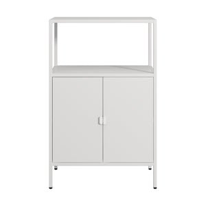Armoire de bureau Hailuoto acier gris clair [en.casa]