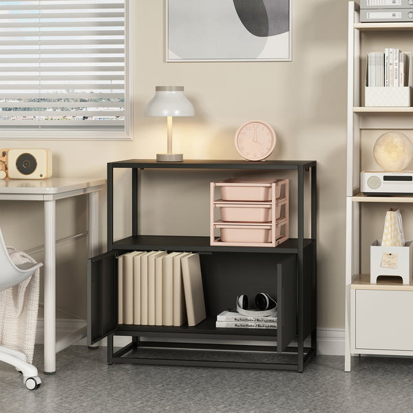 Armoire de bureau Hailuoto acier gris clair [en.casa]
