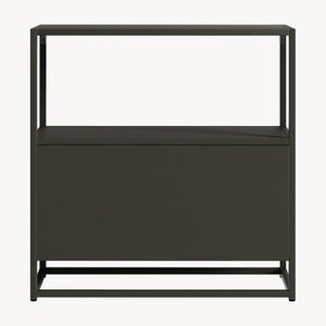 Armoire de bureau Hailuoto acier gris clair [en.casa]