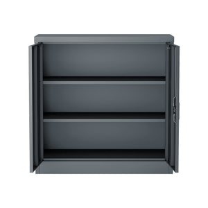 Armoire de bureau Molise acier laqué 90 x 40 x 90 cm [en.casa]