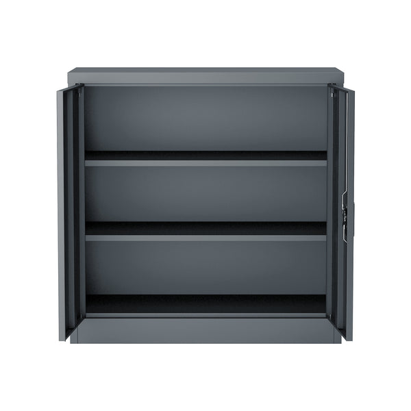 Armoire de bureau Molise acier laqué 90 x 40 x 90 cm [en.casa]