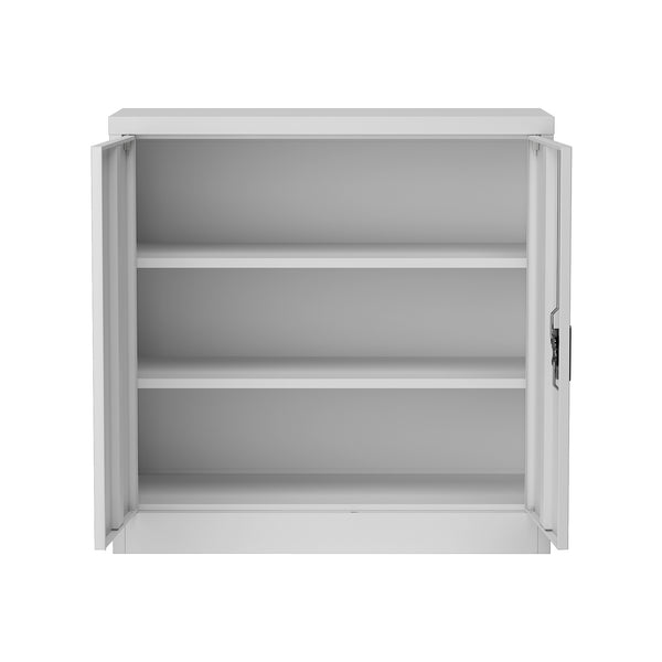 Armoire de bureau Molise acier laqué 90 x 40 x 90 cm [en.casa]