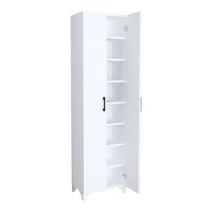 Armoire Strömsund avec 8 étagères 178 x 49 x 32 cm [en.casa]