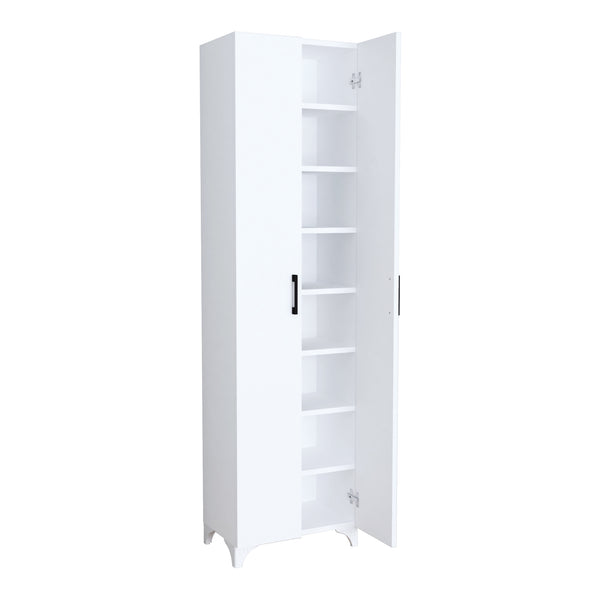 Armoire Strömsund avec 8 étagères 178 x 49 x 32 cm [en.casa]