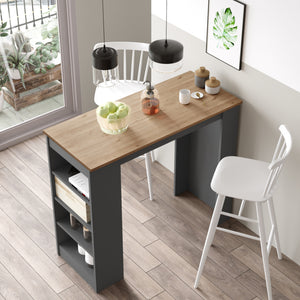 Table de bar Vesanto 120x52x102 cm [en.casa]