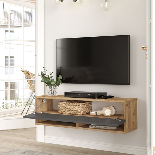 Meuble TV Laitila à porte [en.casa]