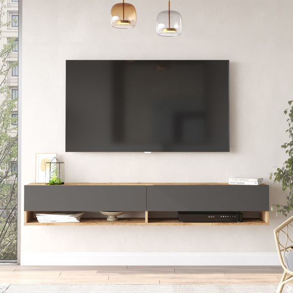 Meuble TV Laitila à porte [en.casa]