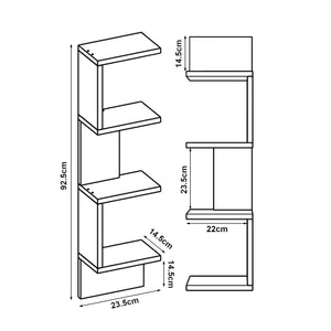 Étagère murale Omn lot de 2 93x24x15 cm [en.casa]