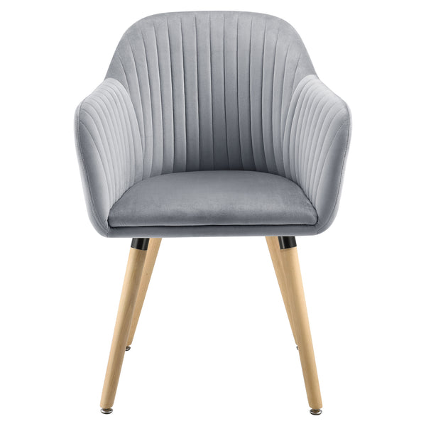 Chaise Dover Imitation Velours avec Accoudoirs  83 x 58 x 57 cm plusieurs couleurs [en.casa]